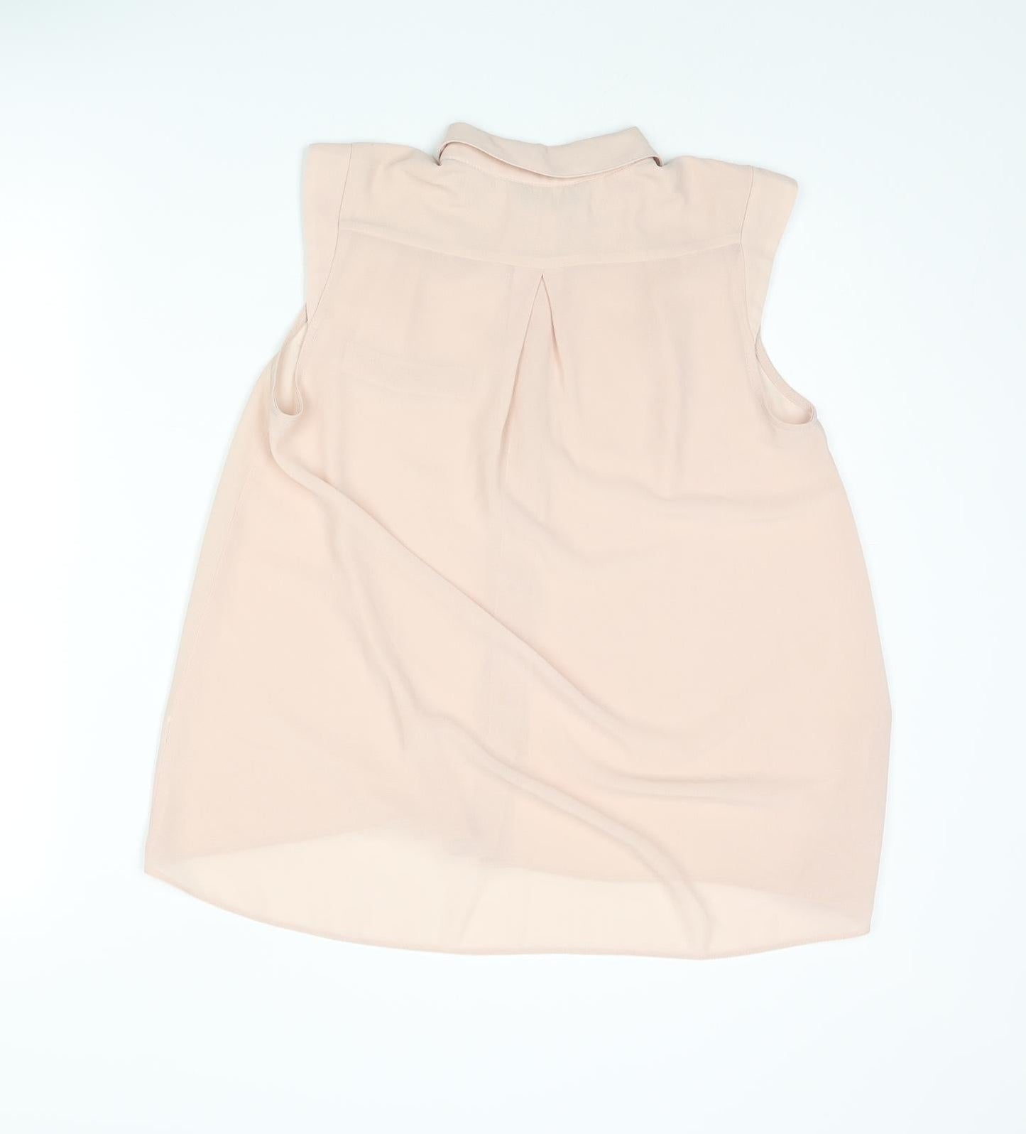 Dorothy Perkins Womens Pink Polyester Camisole Blouse Size 10 Collared