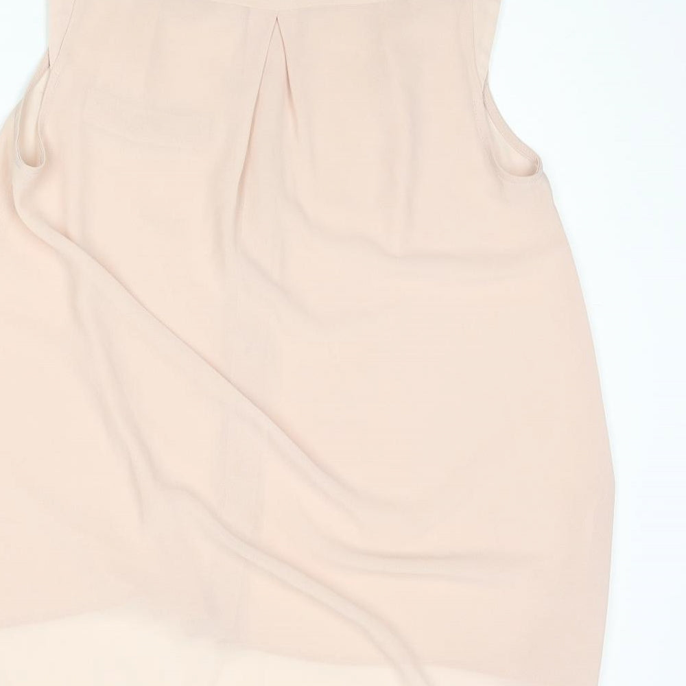 Dorothy Perkins Womens Pink Polyester Camisole Blouse Size 10 Collared