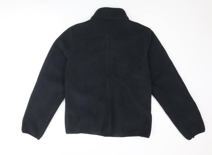 Back view of Only & Sons men’s black jacket, size M, zip - contrast pocket logo