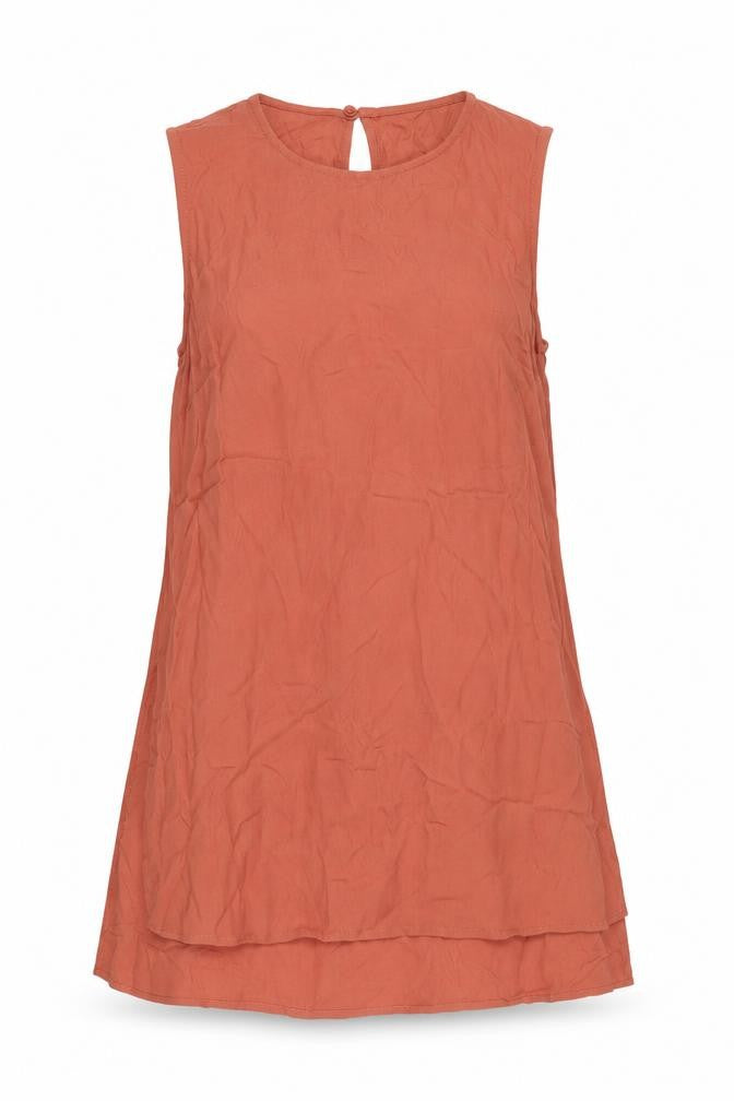 New Look Womens Pink Viscose Tunic Blouse Size 6 Round Neck