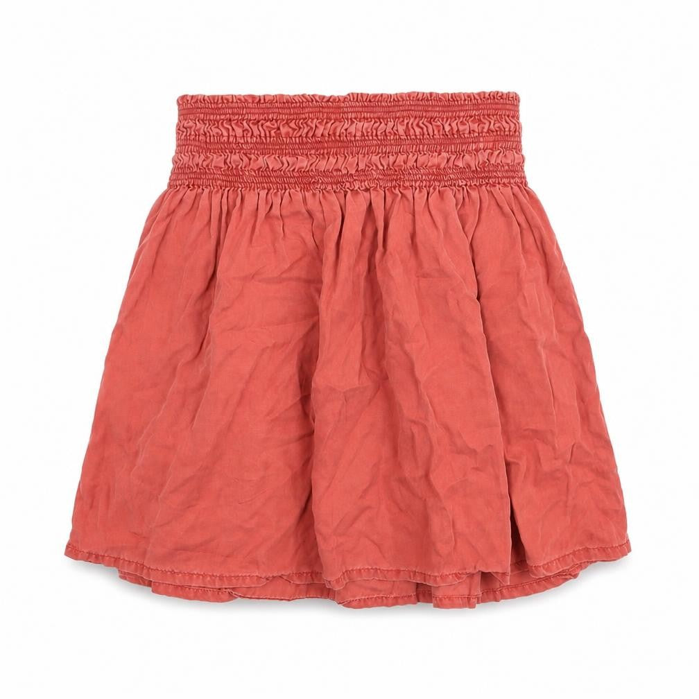 Zara Womens Pink Lyocell Flare Skirt Size L - Elastic Waist