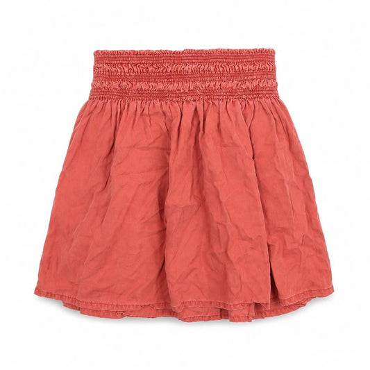 Zara Womens Pink Lyocell Flare Skirt Size L - Elastic Waist