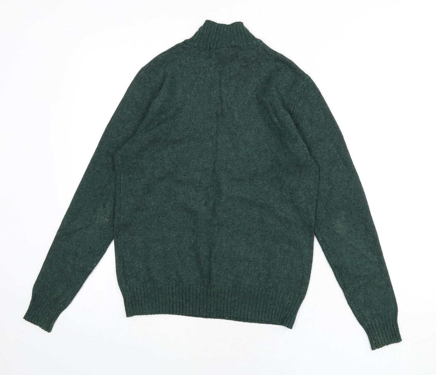 VILA Womens Green Mock Neck Viscose Pullover Jumper Size S