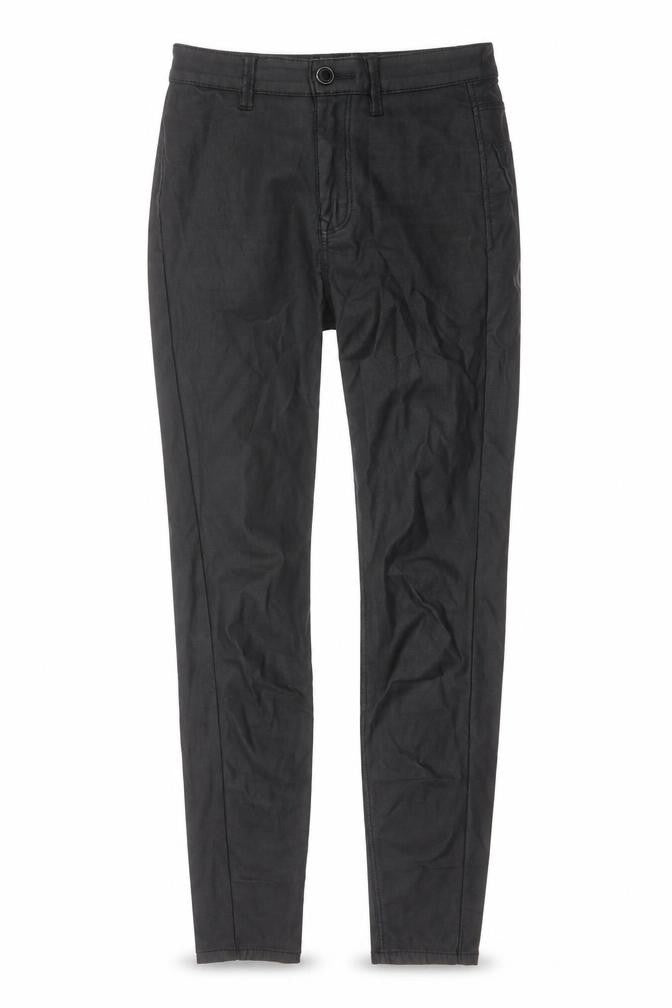 Stradivarius Womens Black Polyester Jegging Trousers Size 6 L27 in Regular Button