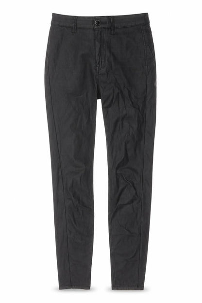 Stradivarius Womens Black Polyester Jegging Trousers Size 6 L27 in Regular Button
