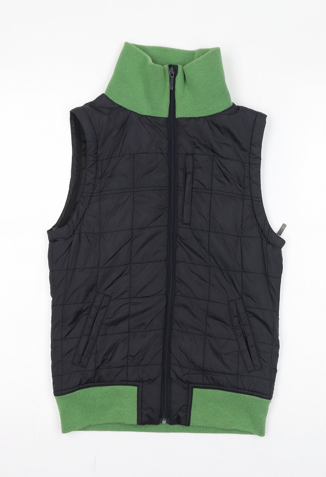 Koucla Mens Black Gilet Jacket Size S Zip