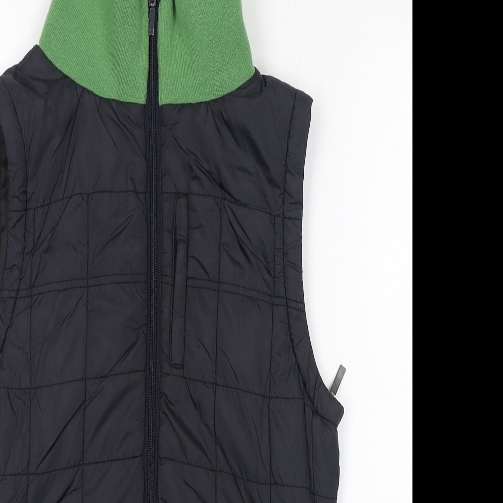 Koucla Mens Black Gilet Jacket Size S Zip