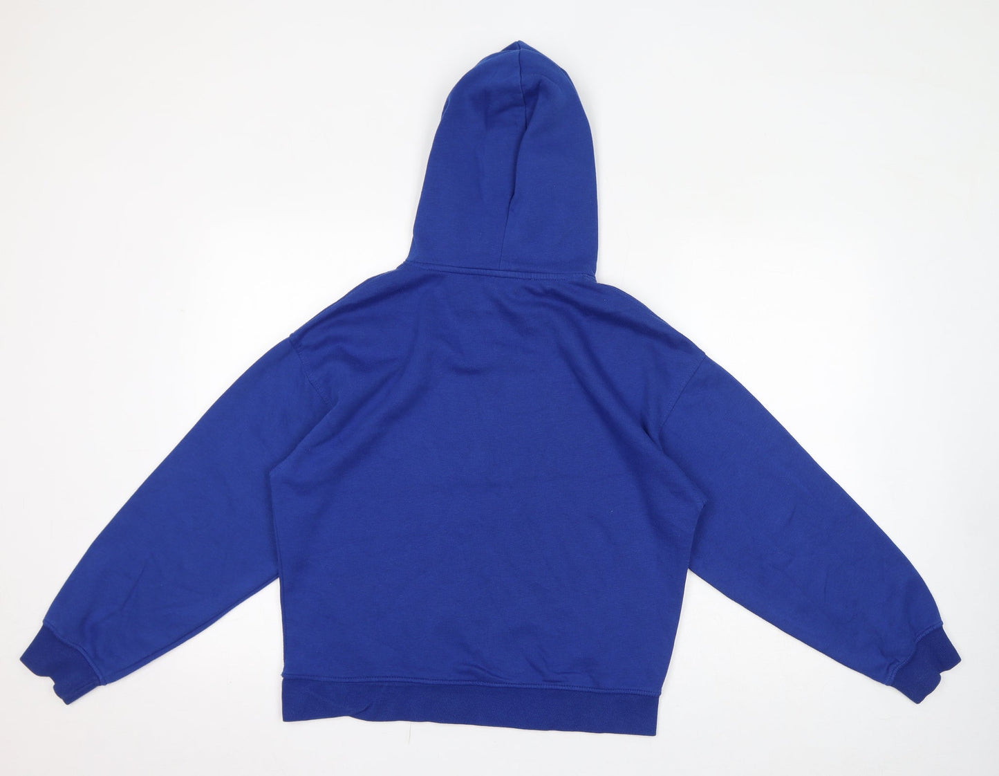 Zara Womens Blue Polyester Pullover Hoodie Size S Pullover