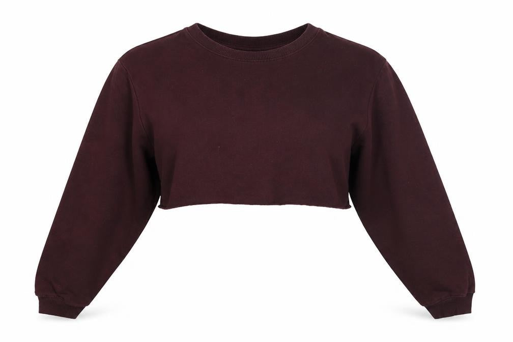 Divided by H&M Womens Red Polyester Pullover Sweatshirt Size M Pullover - Cropped