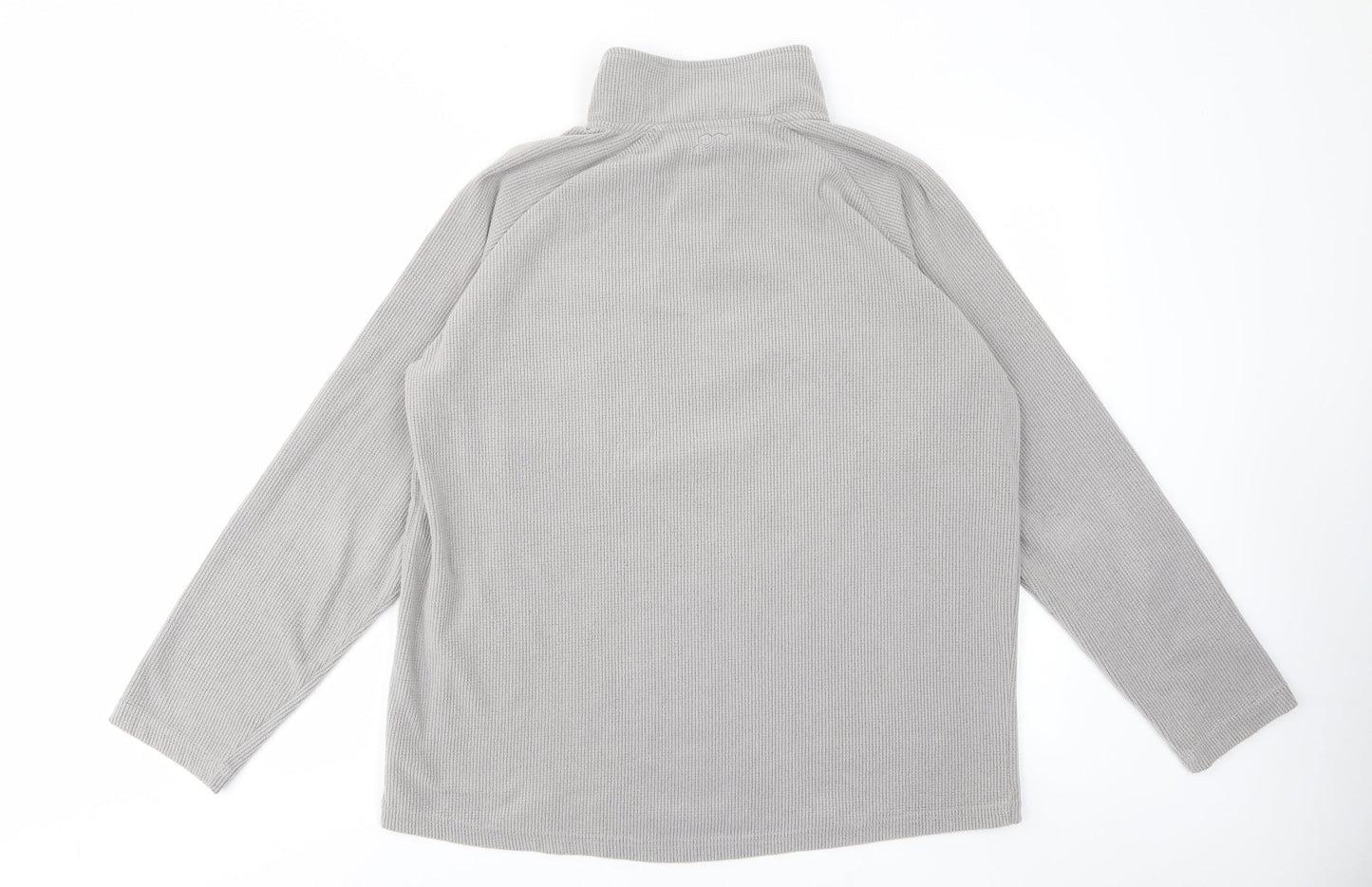 Technicals Mens Gold Polyester Pullover Sweatshirt Size L - Logo, Embroided, Zip