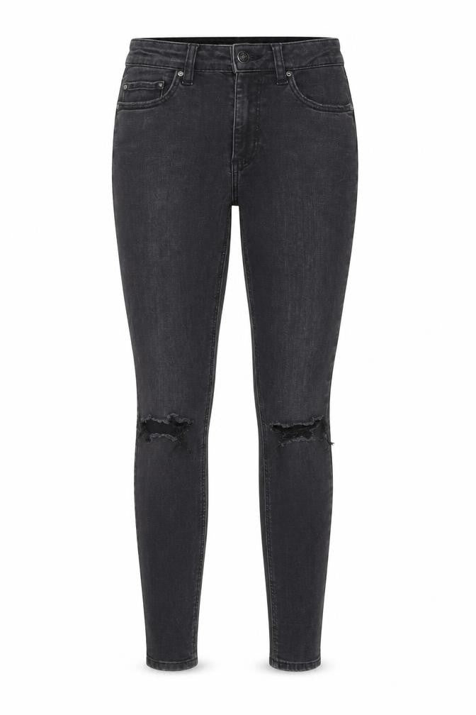 Denim & Co. Womens Black Cotton Skinny Jeans Size 4 L27 in Regular Zip - Pockets