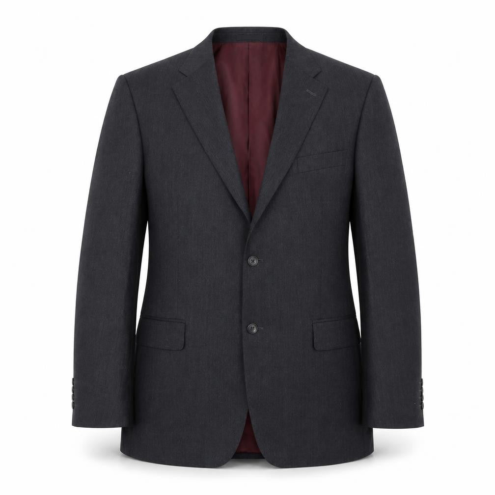 Greenwoods Mens Grey Wool Jacket Suit Jacket Size 44 Regular - Pockets