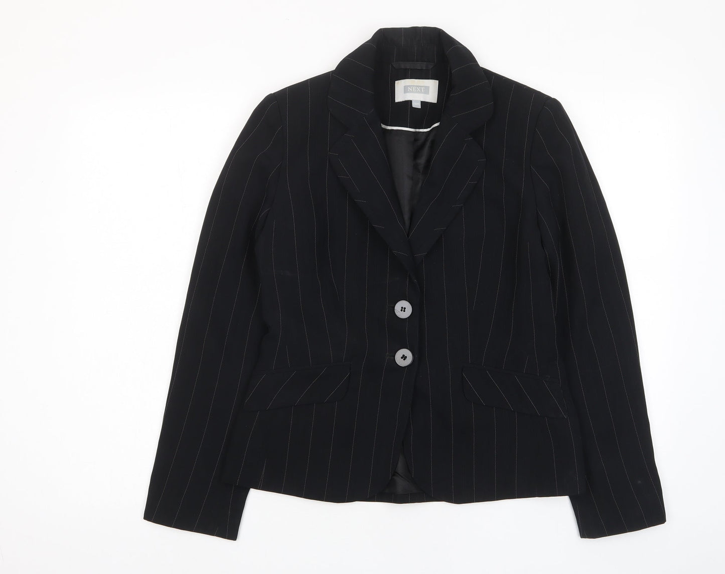 NEXT Womens Black Jacket Blazer Size 10 Button