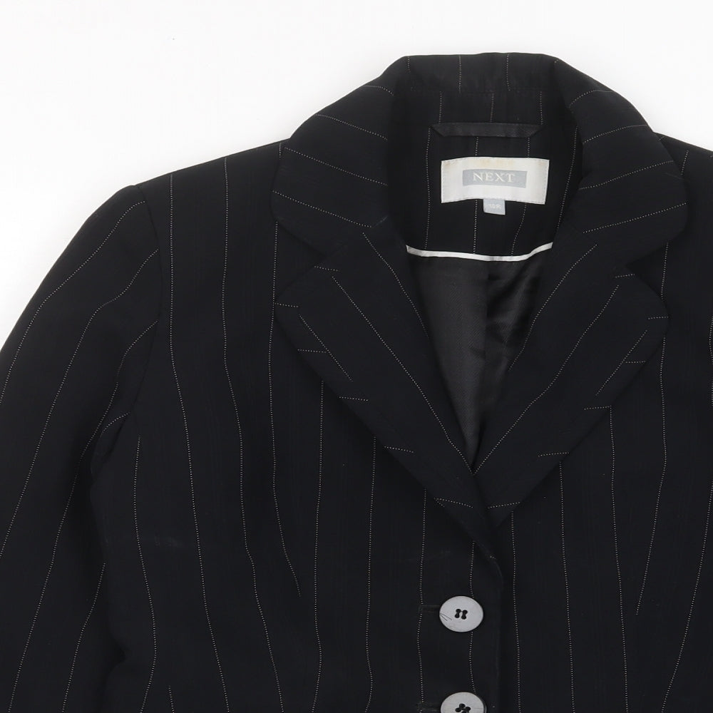 NEXT Womens Black Jacket Blazer Size 10 Button