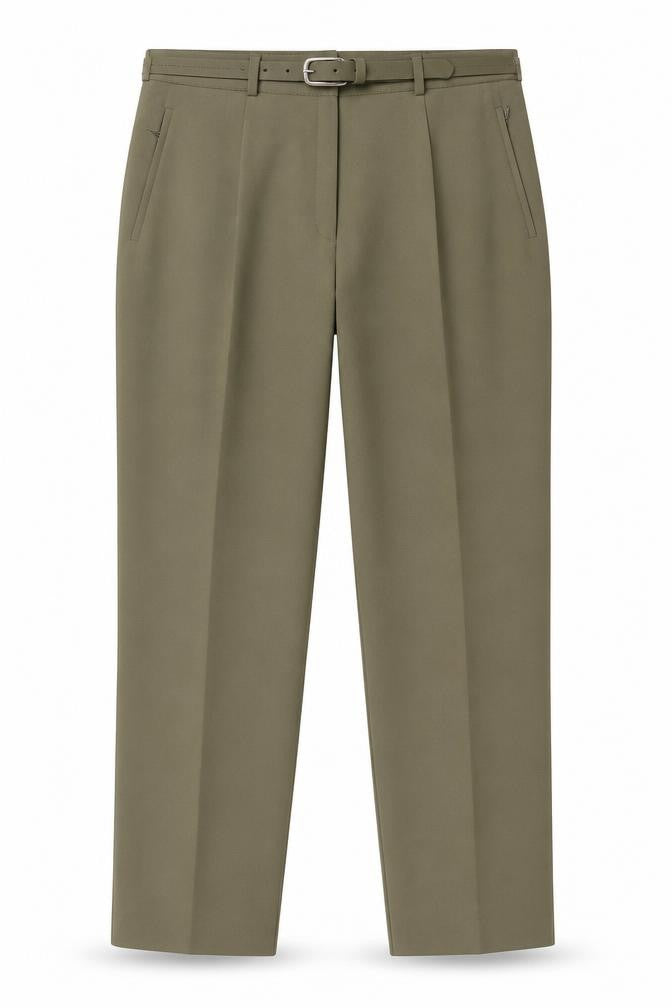 Surprise Womens Green Polyester Trousers Size 24 L28 in Regular Zip - Zip Pockets