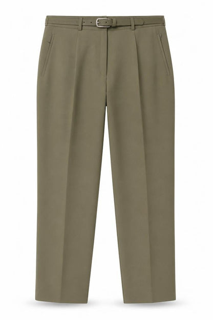 Surprise Womens Green Polyester Trousers Size 24 L28 in Regular Zip - Zip Pockets