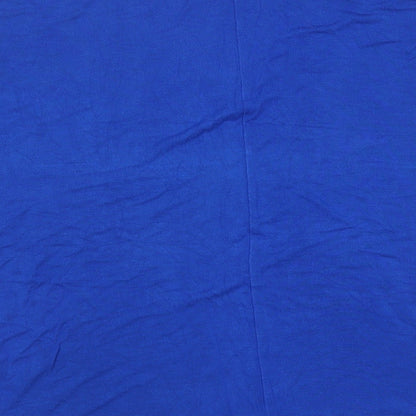 Zara Womens Blue Viscose Basic Tank Size M Scoop Neck
