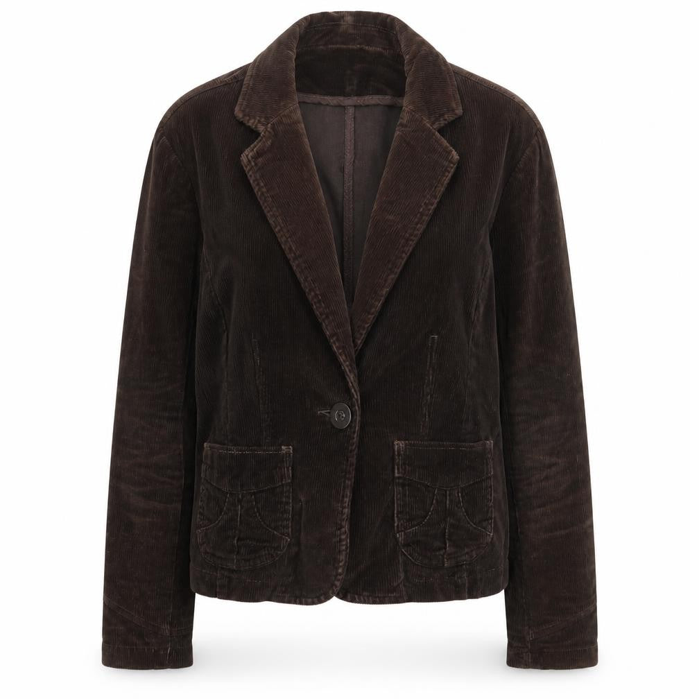 Oasis Womens Brown Jacket Blazer Size 14 Button