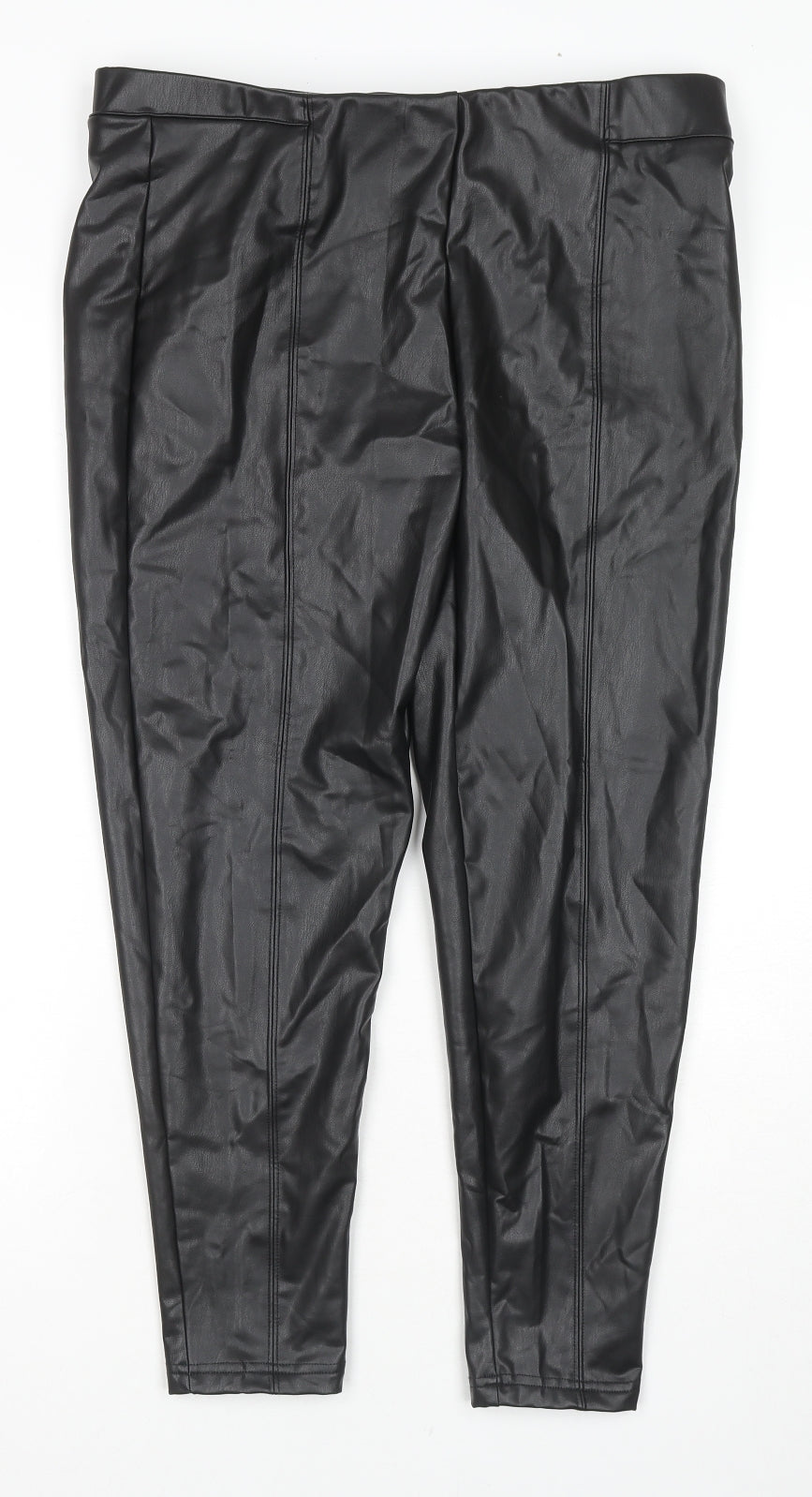 Marks and Spencer Womens Black Polyester Jegging Trousers Size 16 L24 in Regular