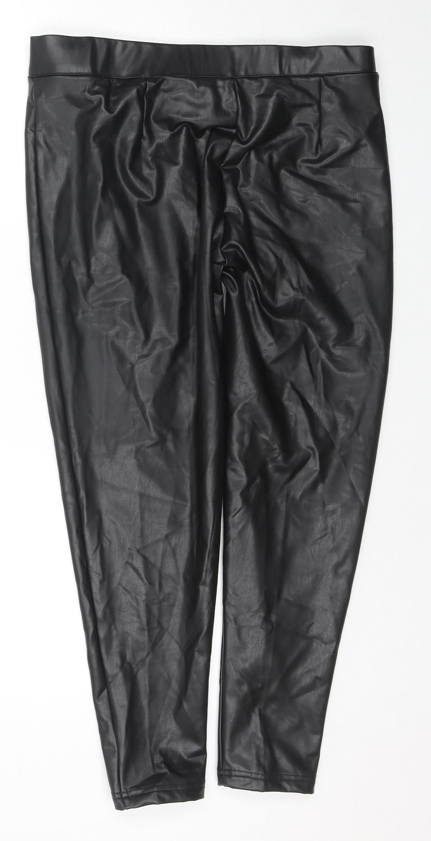 Marks and Spencer Womens Black Polyester Jegging Trousers Size 16 L24 in Regular