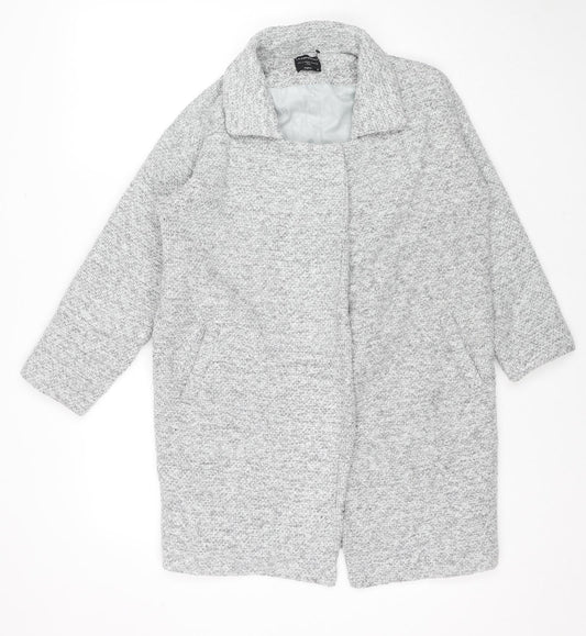 I Love Poponamu Girls Green Pea Coat Coat Size S Snap