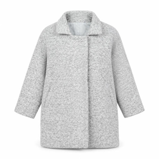 I Love Poponamu Girls Green Pea Coat Coat Size S Snap