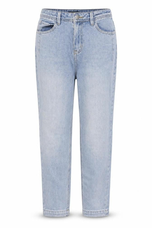Eifini Womens Blue Cotton Straight Jeans Size L L24 in Regular Zip