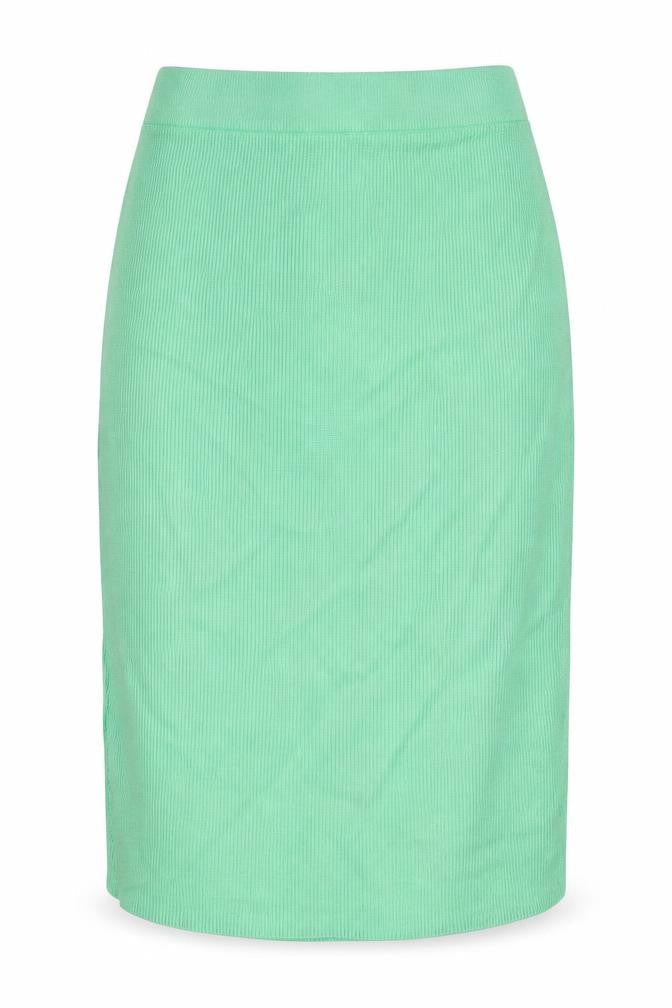 Marks & Spencer Womens Green Viscose A-Line Skirt Size L