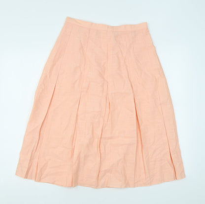 Encore Womens Pink Polyester Swing Skirt Size 14 Zip