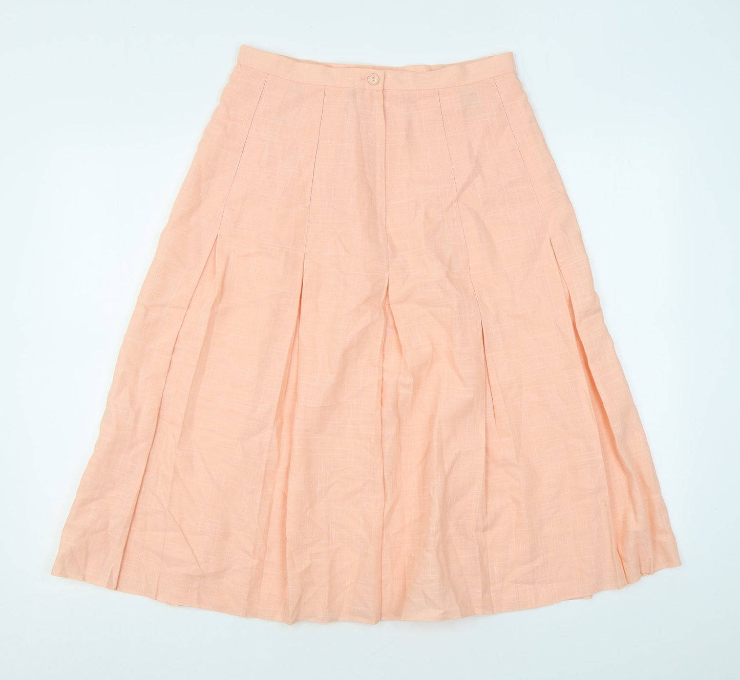 Encore Womens Pink Polyester Swing Skirt Size 14 Zip