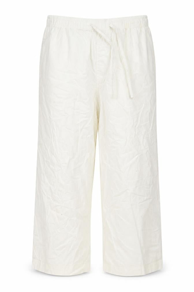 Ben Smith Womens White Linen Trousers Size S L20 in Regular