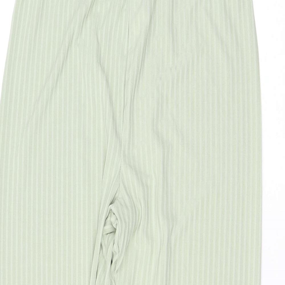 Boohoo Womens Green Polyester Chino Leggings Size 12 L23 in