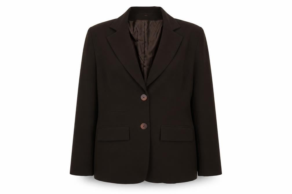 Daniel Design Womens Brown Jacket Blazer Size 16 Button