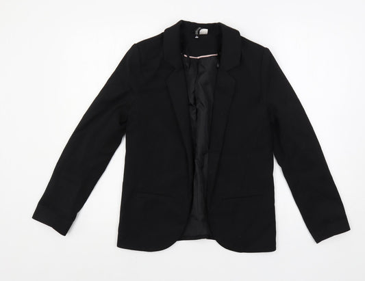 H&M Womens Black Jacket Blazer Size 4 - Open