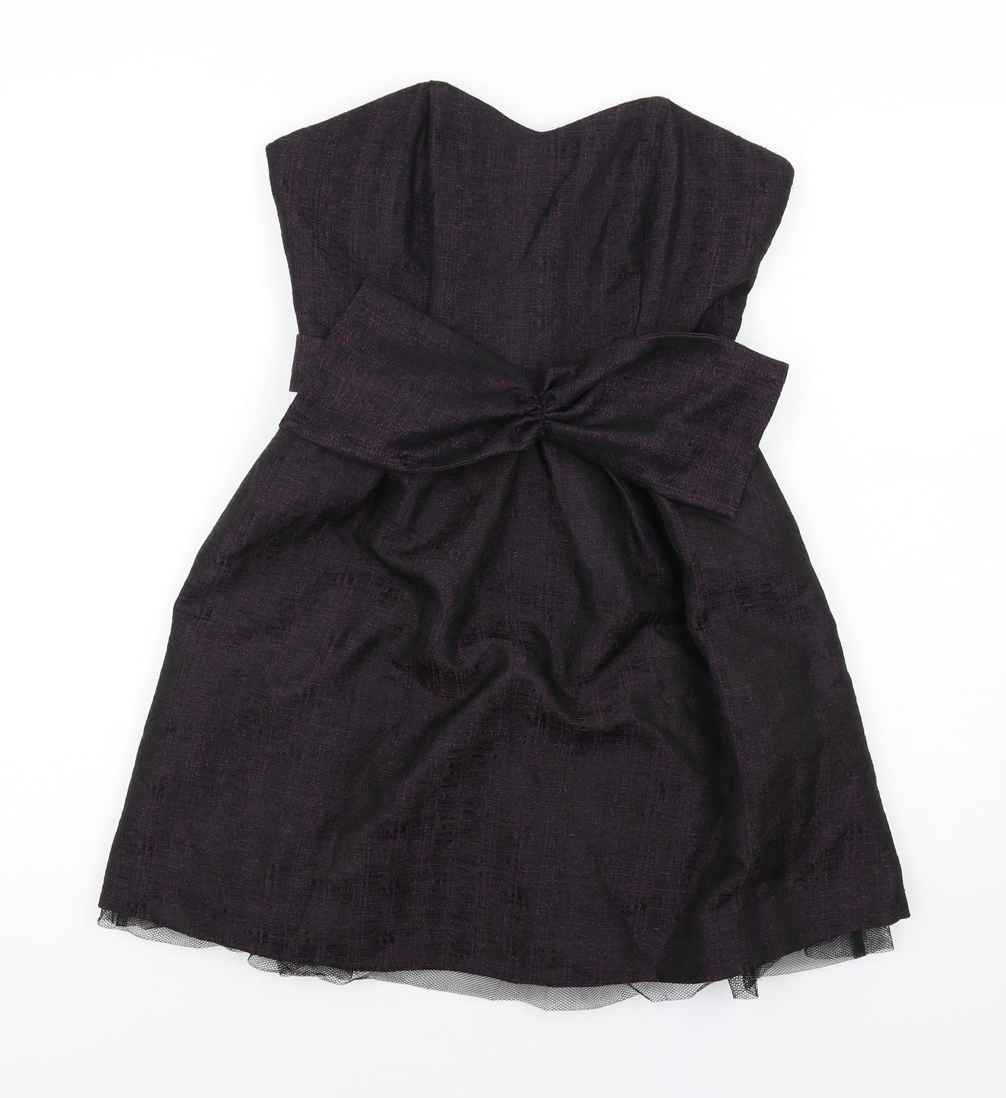 NEXT Womens Black Polyester Ball Gown Size 6 Sweetheart Zip