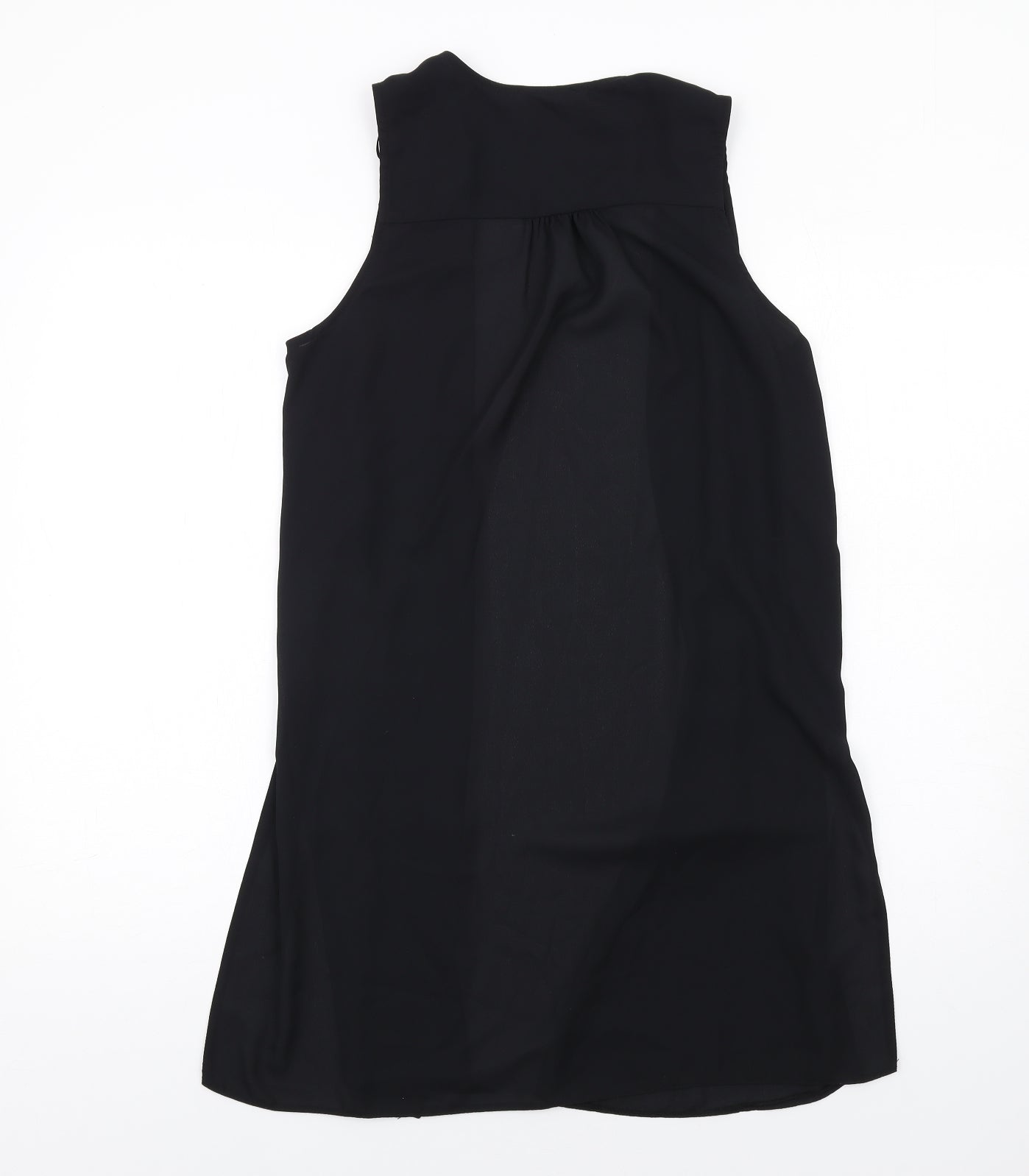 Select Womens Black Polyester Kimono T-Shirt Size 8 V-Neck