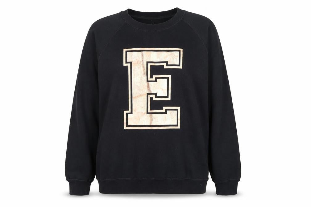 On The Rise Womens Black Cotton Pullover Sweatshirt Size S Pullover