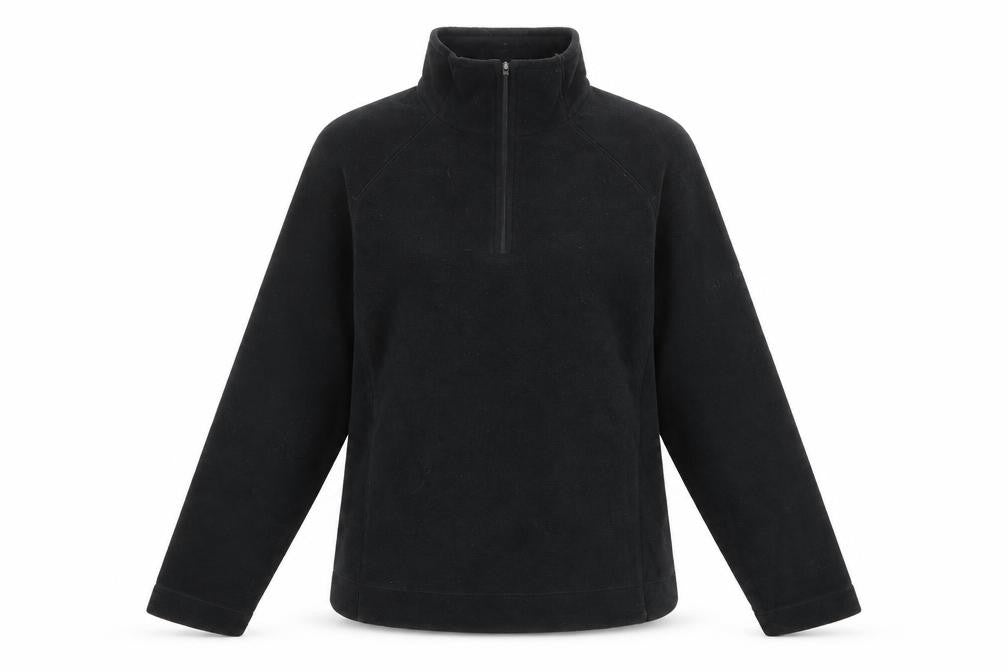 F. LLI Campagno Womens Black Polyester Pullover Sweatshirt Size 14 Zip
