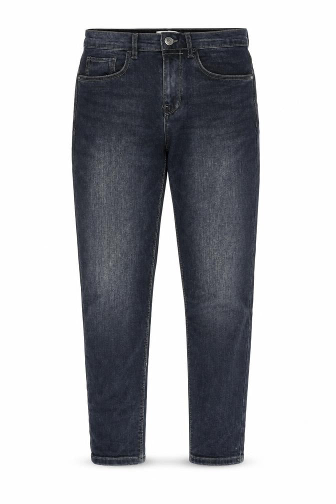 Easy Mens Blue Cotton Tapered Jeans Size 30 in L30 in Regular Zip - Tapered