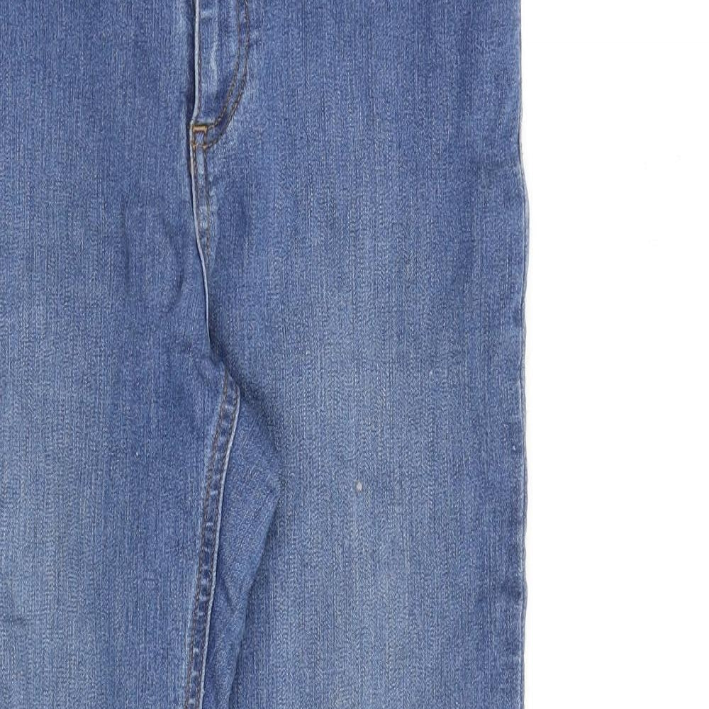 Pieces Womens Blue Cotton Skinny Jeans Size M L28 in Regular Zip