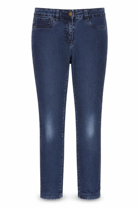 Next Womens Blue Cotton Jegging Jeans Size 10 L30 in Regular Zip