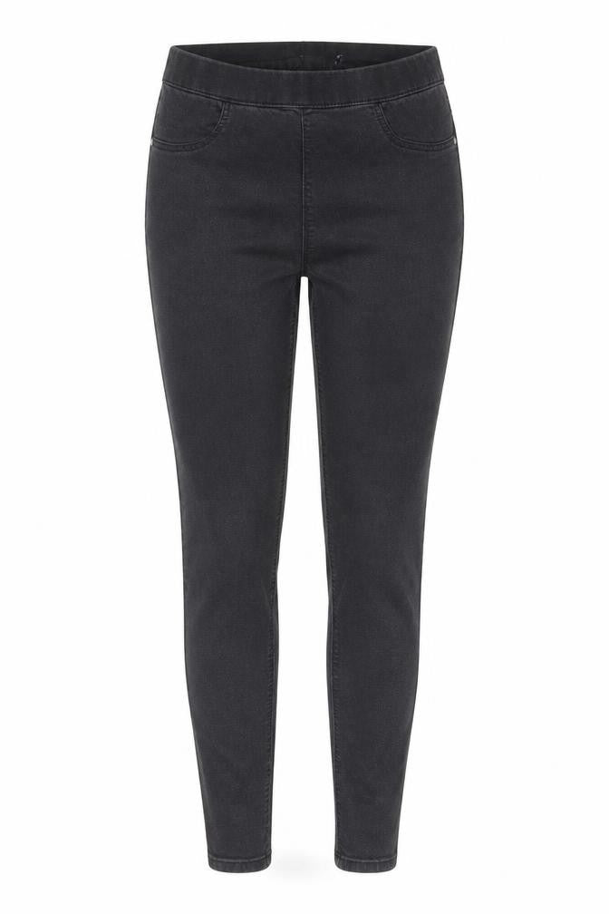 Marks & Spencer Womens Grey Cotton Jegging Jeans Size 30 in L26 in Regular - Elasticated Waist