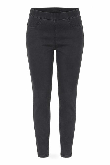 Marks & Spencer Womens Grey Cotton Jegging Jeans Size 30 in L26 in Regular - Elasticated Waist