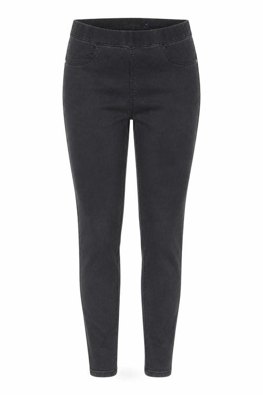 Marks & Spencer Womens Grey Cotton Jegging Jeans Size 30 in L26 in Regular - Elasticated Waist