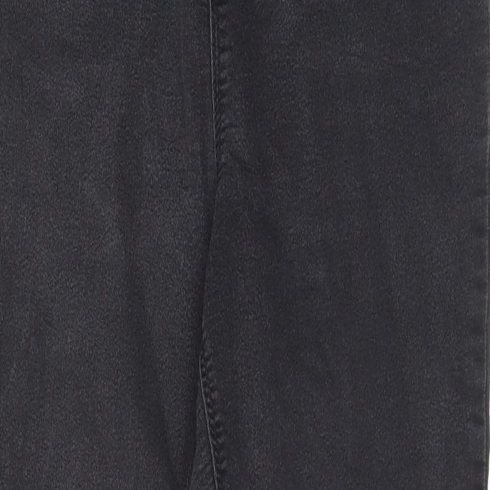 Marks and Spencer Womens Grey Cotton Jegging Jeans Size 30 in L26 in Regular - Elasticated Waist
