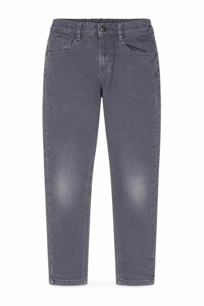 F&F Girls Grey Cotton Straight Jeans Size 9-10 Years Regular Zip - Pockets