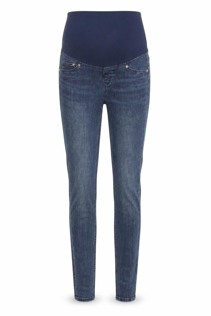 H&M Womens Blue Cotton Skinny Jeans Size 8 L29 in Regular - Pockets