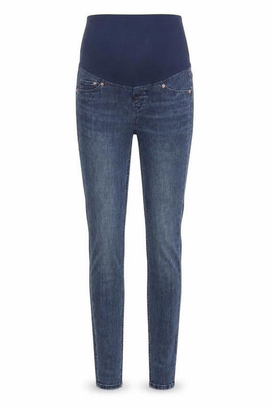 H&M Womens Blue Cotton Skinny Jeans Size 8 L29 in Regular - Pockets