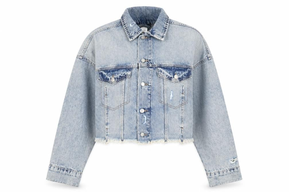 H&M Womens Blue Jacket Size M Button - Pockets