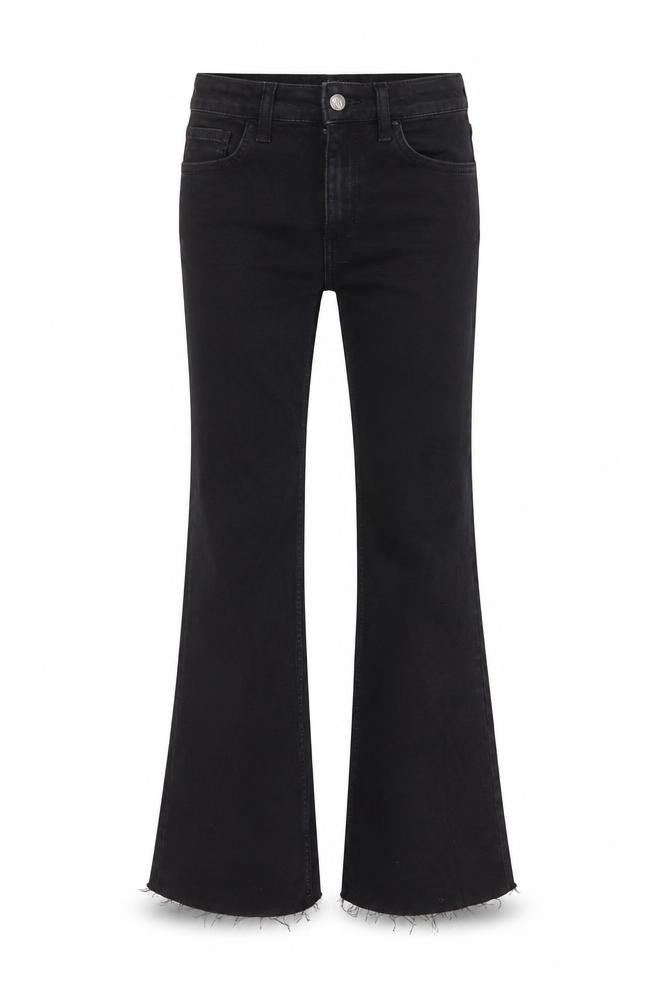 Reclaimed Vintage Womens Black Cotton Bootcut Jeans Size 26 in L29 in Regular Zip - Pockets